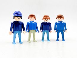 Playmobil 4 бр човечета в синьо