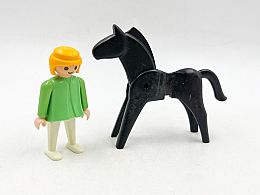 Playmobil черен конс  човек в зелено