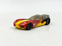 HotWheels червена с прозрачен капак