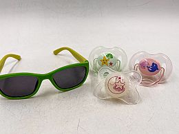 Детски слънчеви очила зелени с 3 биби
