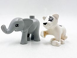 Лего слон и тигър